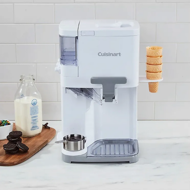 Máquina de Sorvete e Gelato Cuisinart 2.5 Litros + Brinde Livro com 60 Receitas de Gelato Italiano (QUEIMA DE ESTOQUE)