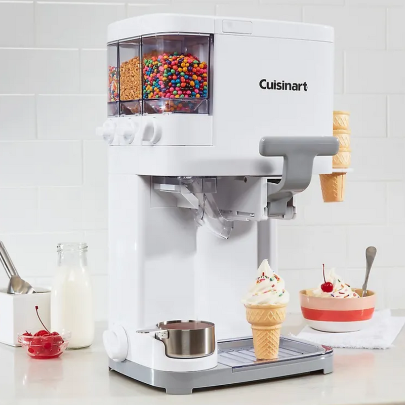 Máquina de Sorvete e Gelato Cuisinart 2.5 Litros + Brinde Livro com 60 Receitas de Gelato Italiano (QUEIMA DE ESTOQUE)