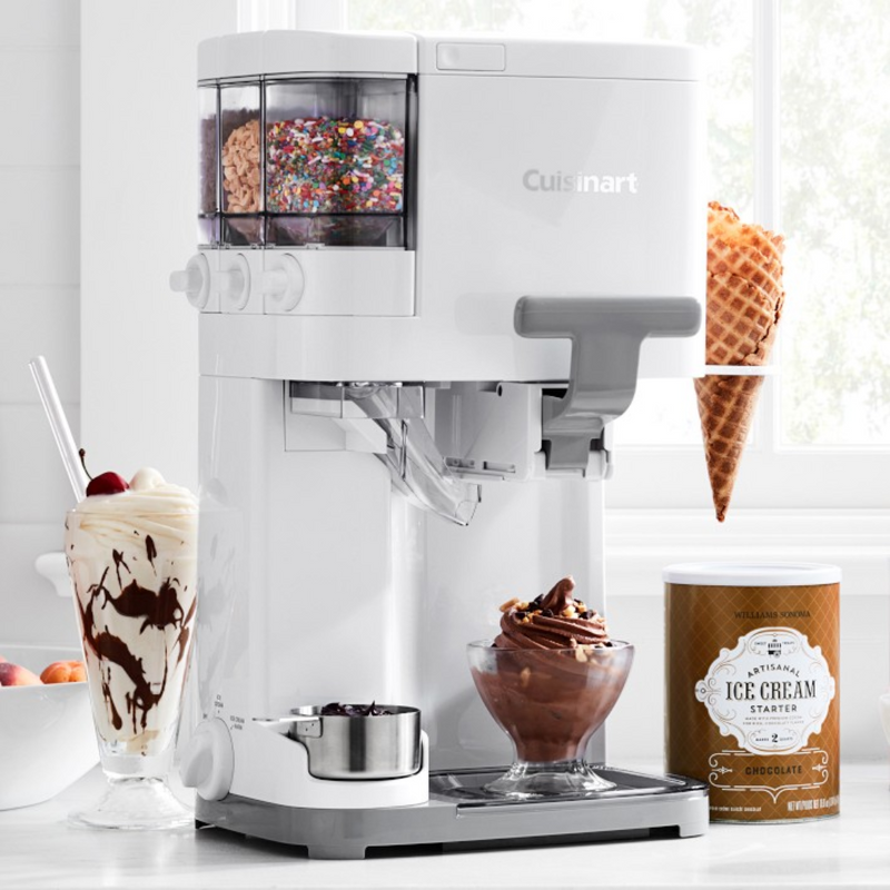 Máquina de Sorvete e Gelato Cuisinart 2.5 Litros + Brinde Livro com 60 Receitas de Gelato Italiano (QUEIMA DE ESTOQUE)