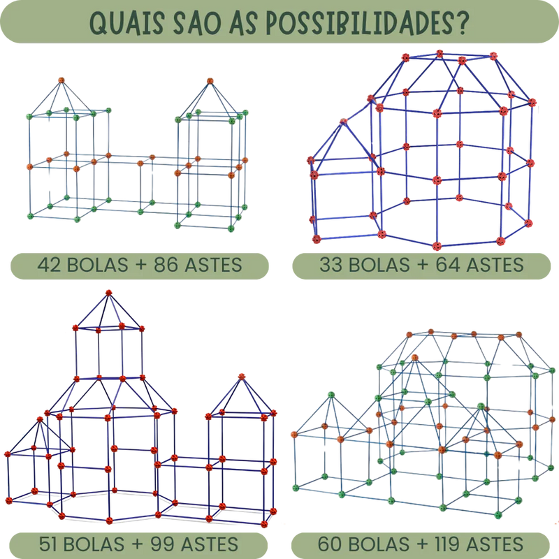 SuperFort™ - Kit Construtor + Lona de Brinde