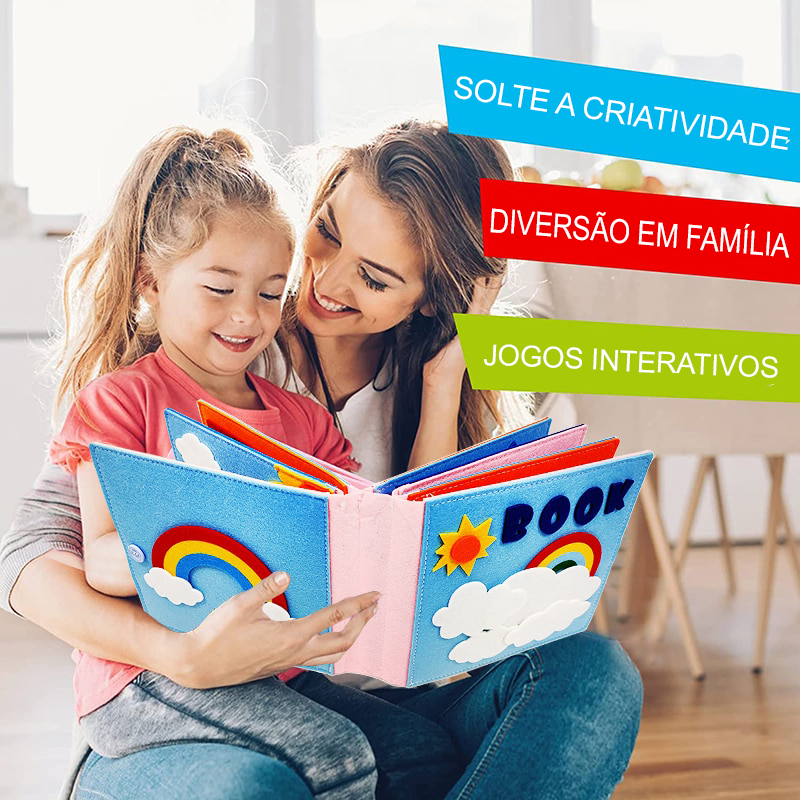 Livro 3D Interativo Ocupacional e Educativo para bebês.