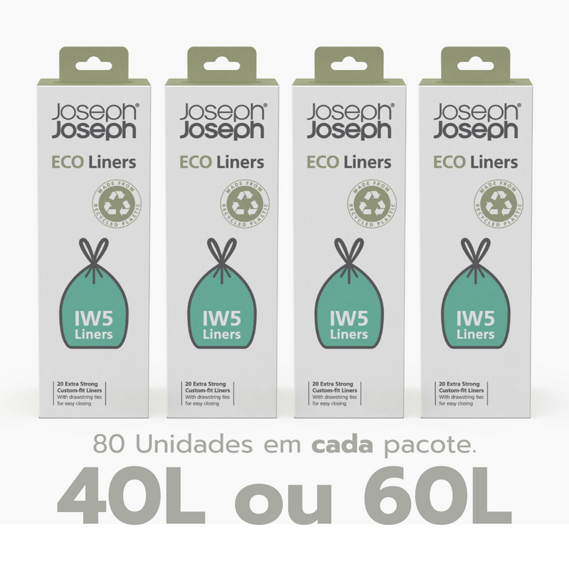 50 Sacos de lixo Totem 60L ou 40l  + Saco de lixo orgânicos