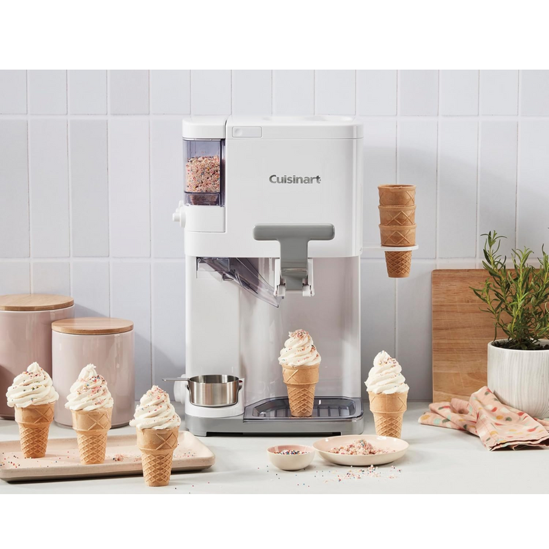 Máquina de Sorvete e Gelato Cuisinart 2.5 Litros + Brinde Livro com 60 Receitas de Gelato Italiano (QUEIMA DE ESTOQUE)