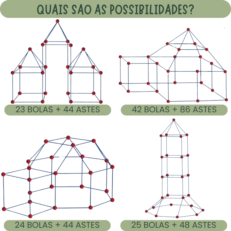 SuperFort™ - Kit Construtor + Lona de Brinde