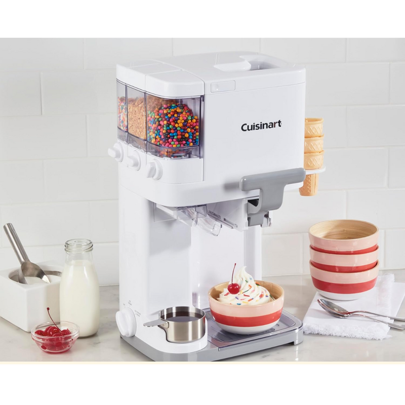 Máquina de Sorvete e Gelato Cuisinart 2.5 Litros + Brinde Livro com 60 Receitas de Gelato Italiano (QUEIMA DE ESTOQUE)