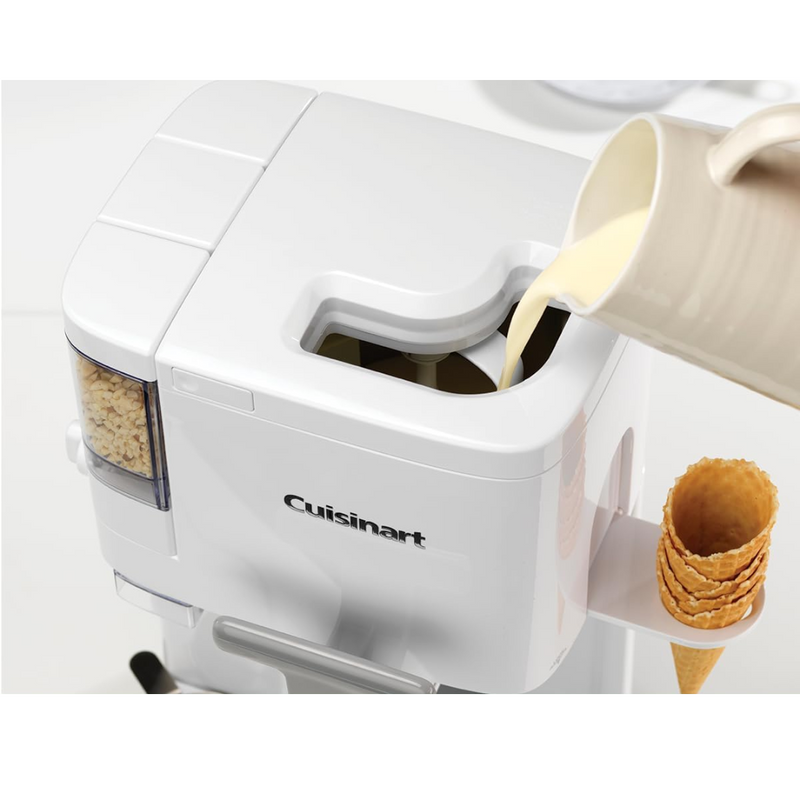 Máquina de Sorvete e Gelato Cuisinart 2.5 Litros + Brinde Livro com 60 Receitas de Gelato Italiano (QUEIMA DE ESTOQUE)