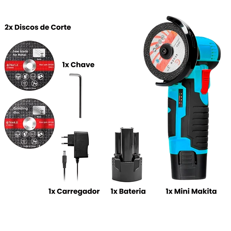 MakitaGrind™ - Mini Esmerilhadeira Makita 19500rpm para Cortes Precisos e Lixamentos