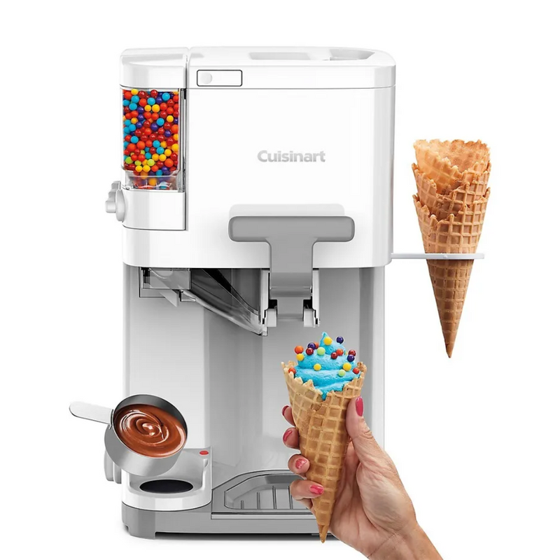 Máquina de Sorvete e Gelato Cuisinart 2.5 Litros + Brinde Livro com 60 Receitas de Gelato Italiano (QUEIMA DE ESTOQUE)