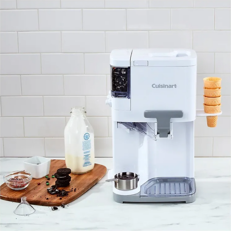 Máquina de Sorvete e Gelato Cuisinart 2.5 Litros + Brinde Livro com 60 Receitas de Gelato Italiano (QUEIMA DE ESTOQUE)