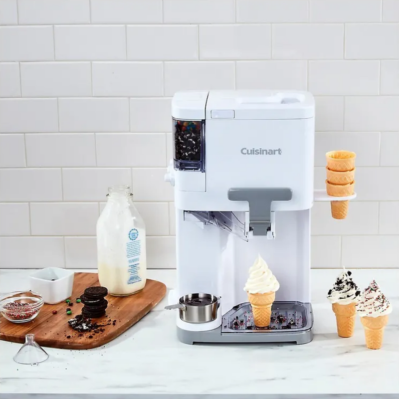 Máquina de Sorvete e Gelato Cuisinart 2.5 Litros + Brinde Livro com 60 Receitas de Gelato Italiano (QUEIMA DE ESTOQUE)