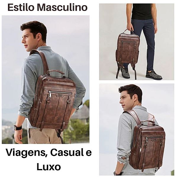 Mochila de Couro Masculina - Joe