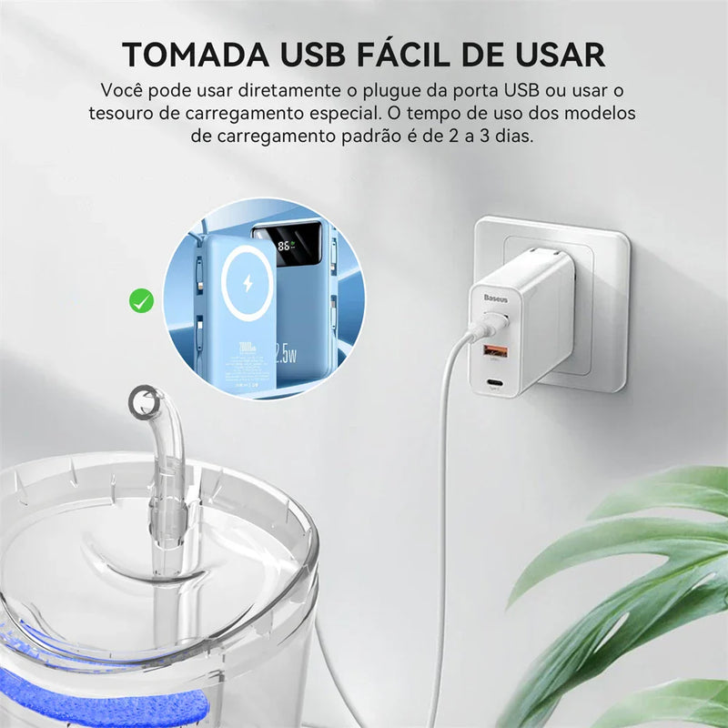 Fonte de Água Automática para Gatos - FreshWater®