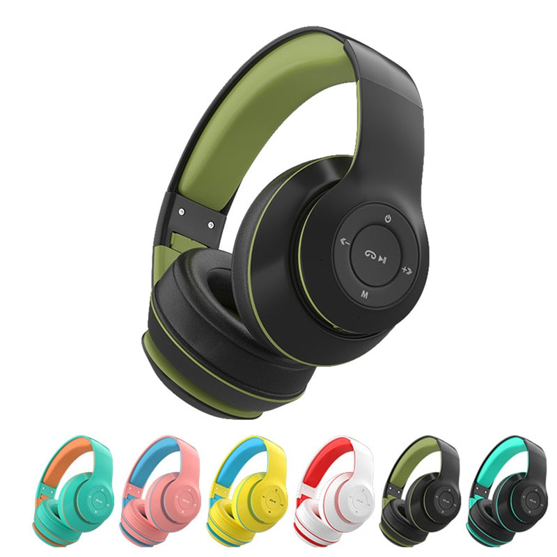 Headphone Bluetooth Dobrável Sem Fio Com Microfone